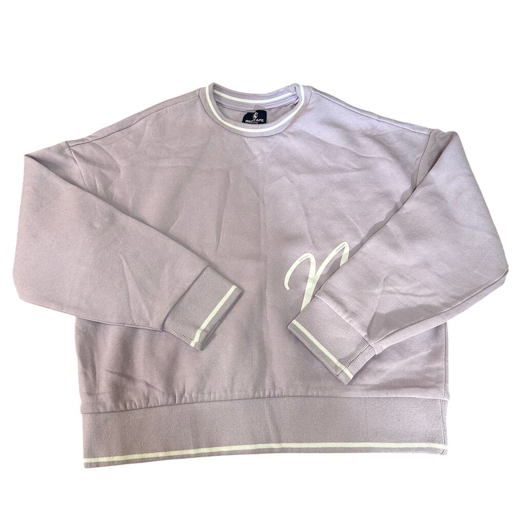 REDTAPE Women's Full Sleeve Graphic Print Sweatshirt Size XS In Lavender